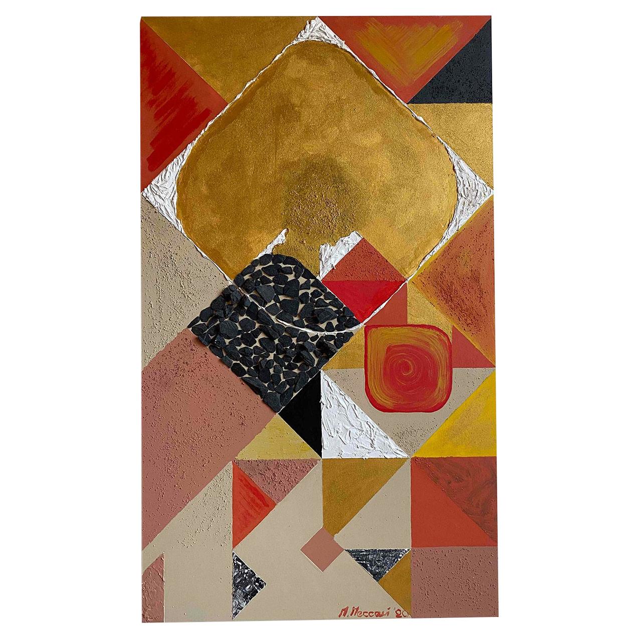 Geometrie Otto Wall Panel by Mascia Meccani For Sale