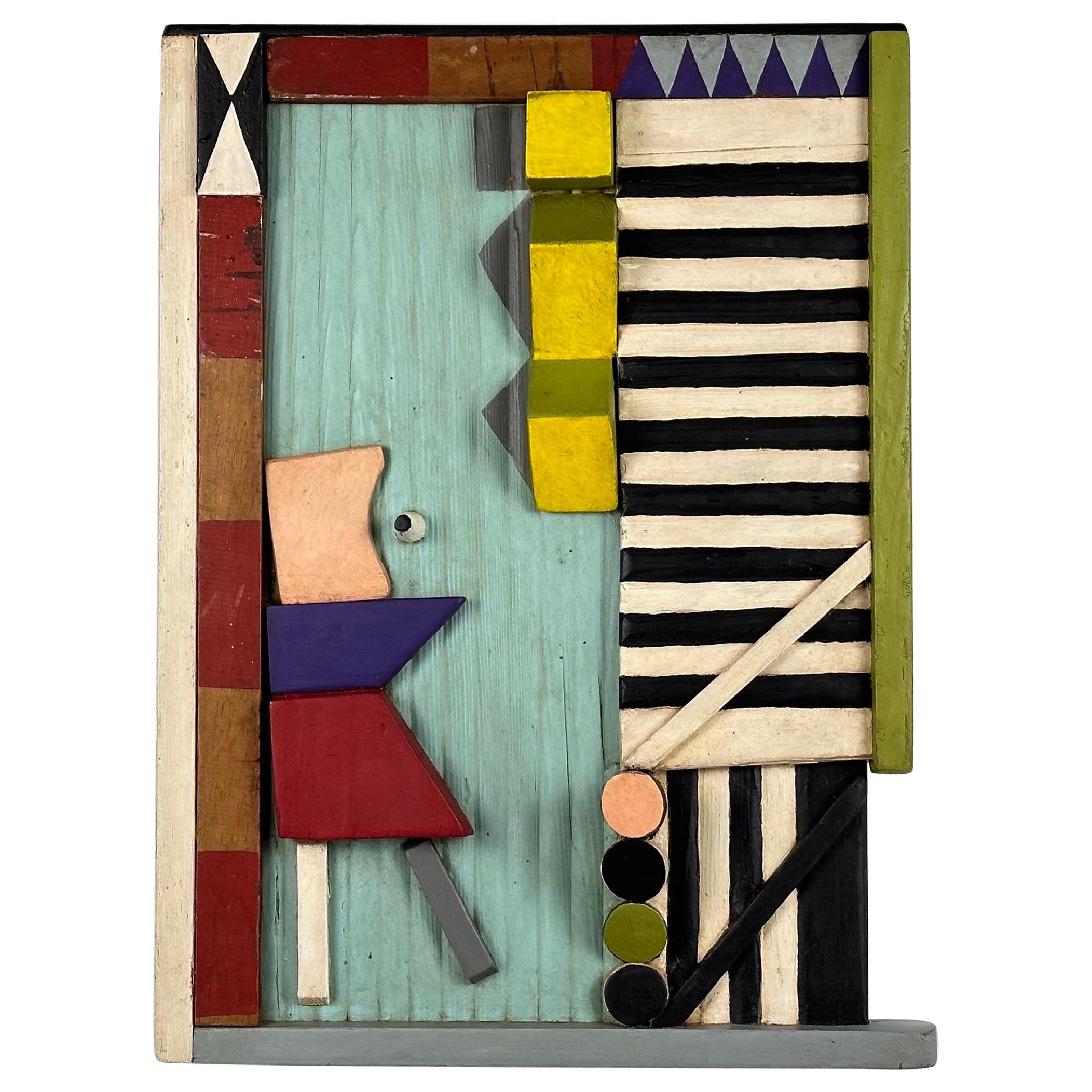 "Geometrien" Decorative Wall Panel by Ludwig Theodor Gloss, Germany, 1961 For Sale