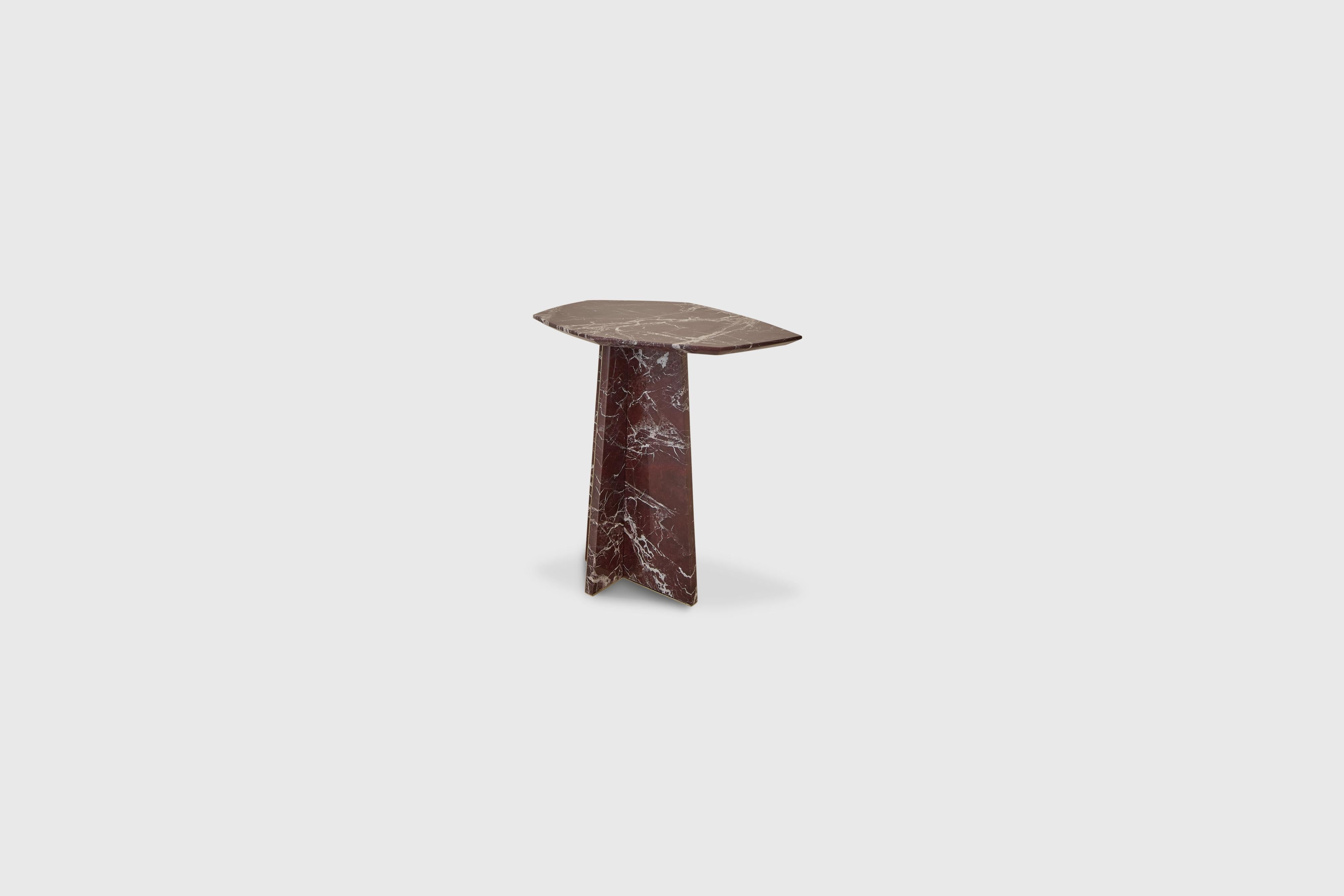 Geometrik Marble Side table
Designer - Alexander Diaz Anderson 

Measurement: 

Small
L 49.2cm/19.3”
W 36.6cm/14.4”
H 48.0cm/18.8”
Large
L 50.0cm/19.6”
W 36.6cm/14.4”
H 53.0cm/20.8”

Price mentioned for small size

All our items are customizable to