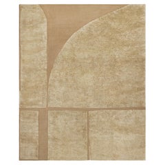 Geometria 003 - 100% ortica. Campo Kilim tessuto a mano con motivo a pelo tagliato.