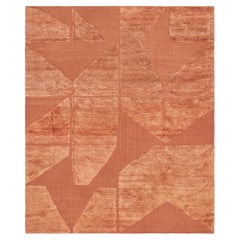 Geometrie. 006 - Handgewebtes flachgewebtes Feld mit persischem Knotenschnitt-Motiv