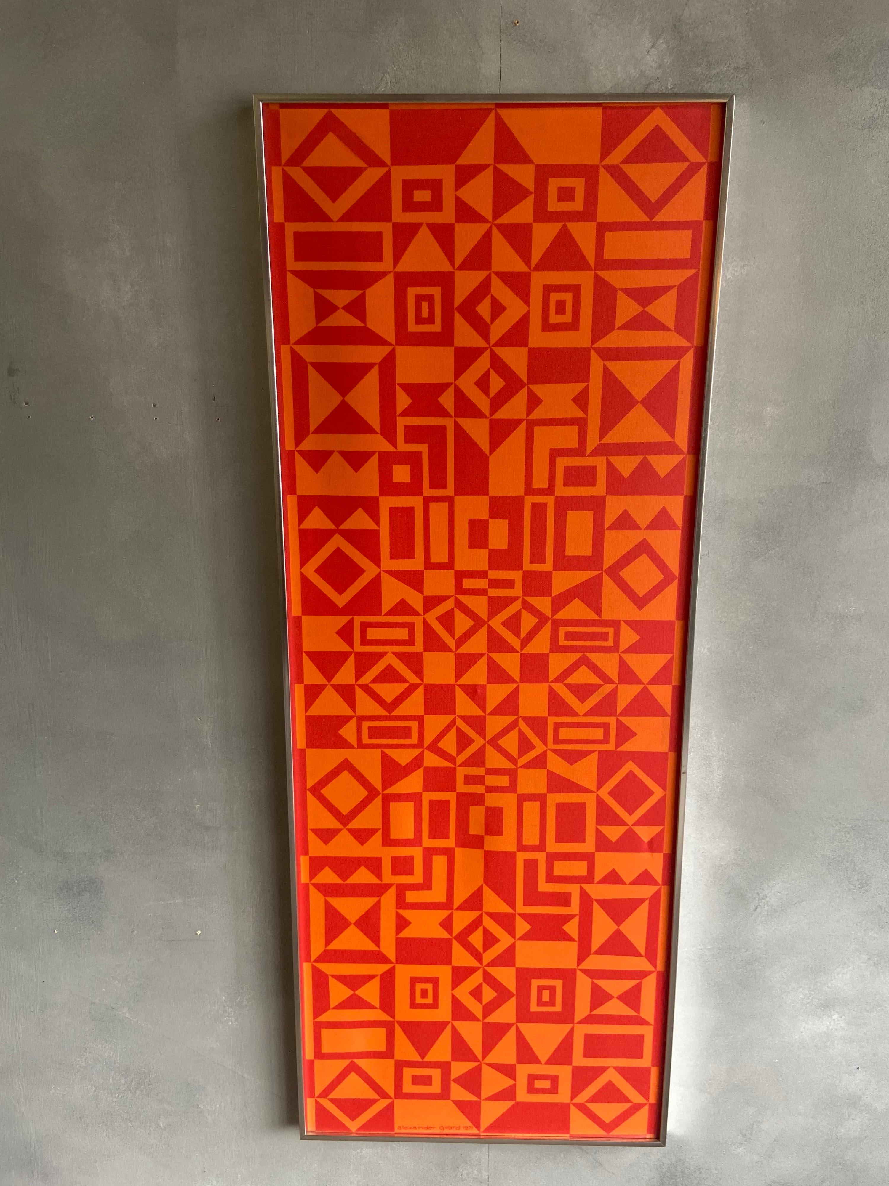 “Geometry” Environmental Enrichment Panel by Alexander Girard, 1971 In Good Condition In BROOKLYN, NY