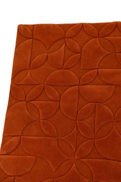 Hand-Tufted Geometric Rug by FULI, 10x13ft, Modern Chinese Design