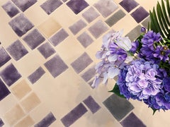 Hand-Tufted Geometric Rug by FULI, 10x13ft, Modern Chinese Design