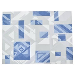Hand-Tufted Geometric Rug by FULI, 10x13ft, Modern Design, China
