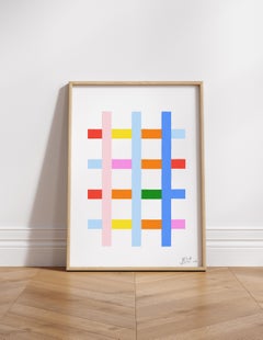 Estudios Geométricos Modern Art Print by Leticia Gagetti #04 - Size A3