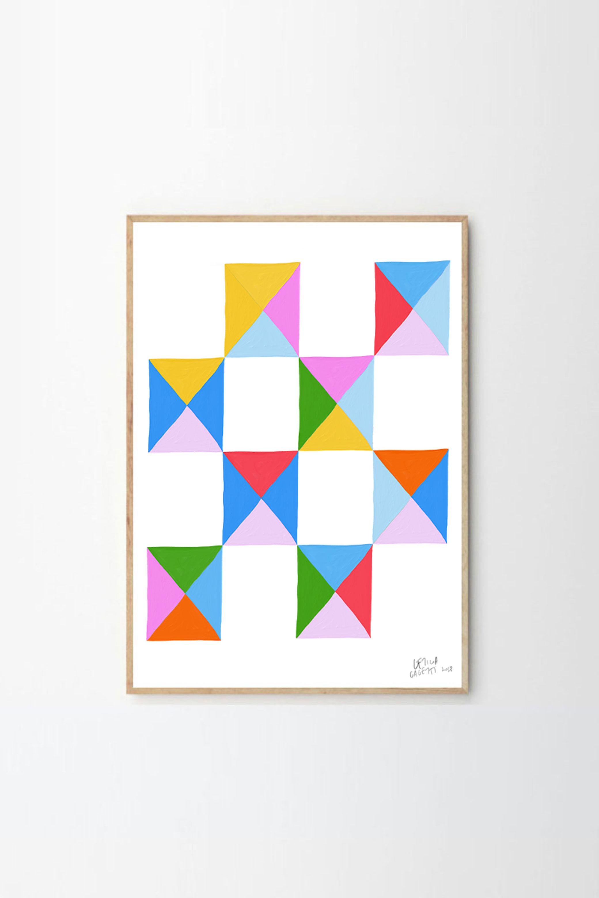 Argentine Estudios Geométricos Wall Art Print by Leticia Gagetti #03 - Multiple Sizes For Sale