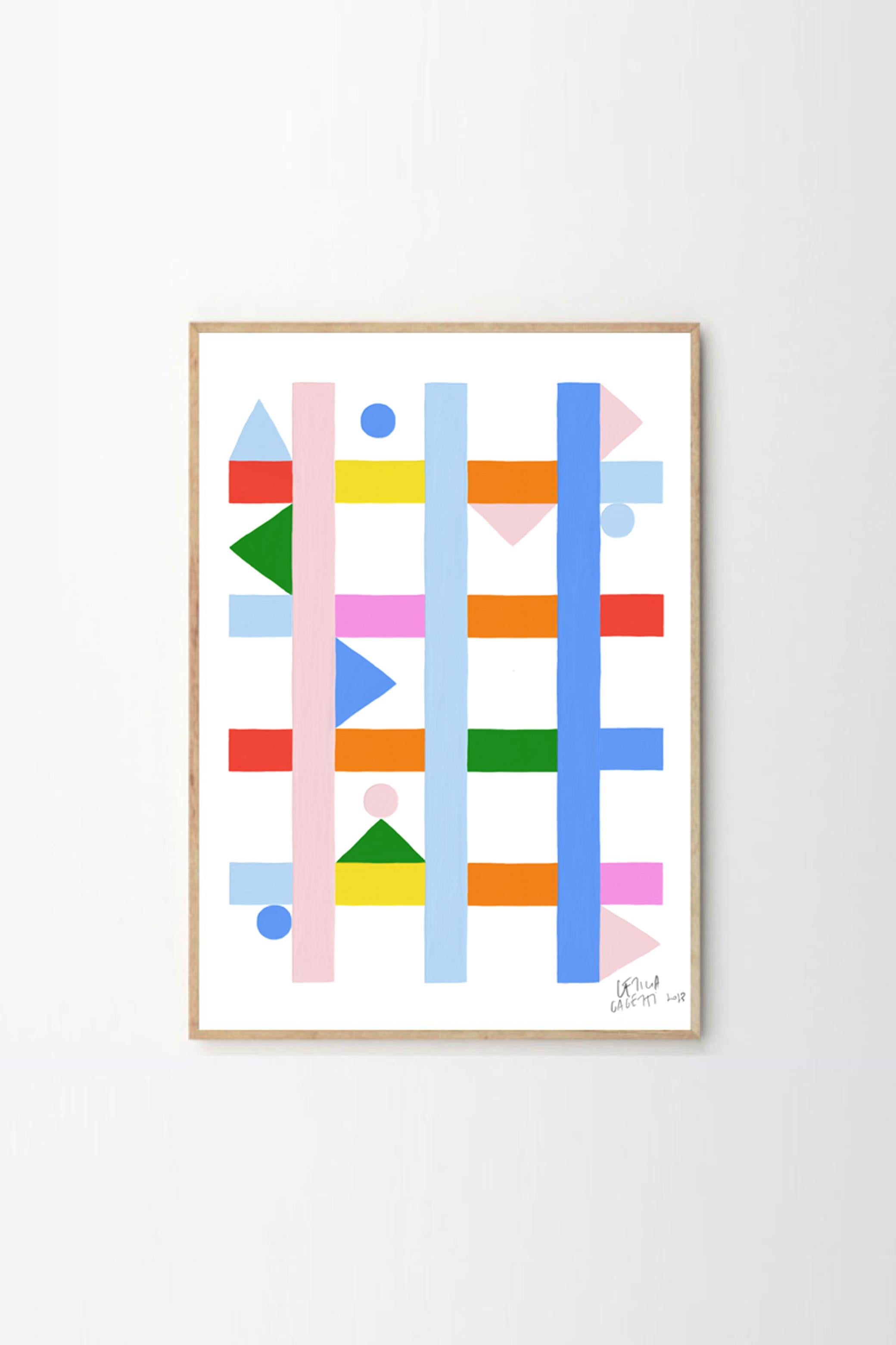 Argentin Estudios Geométricos Wall Art Print by Leticia Gagetti #05 - Multiple Sizes en vente