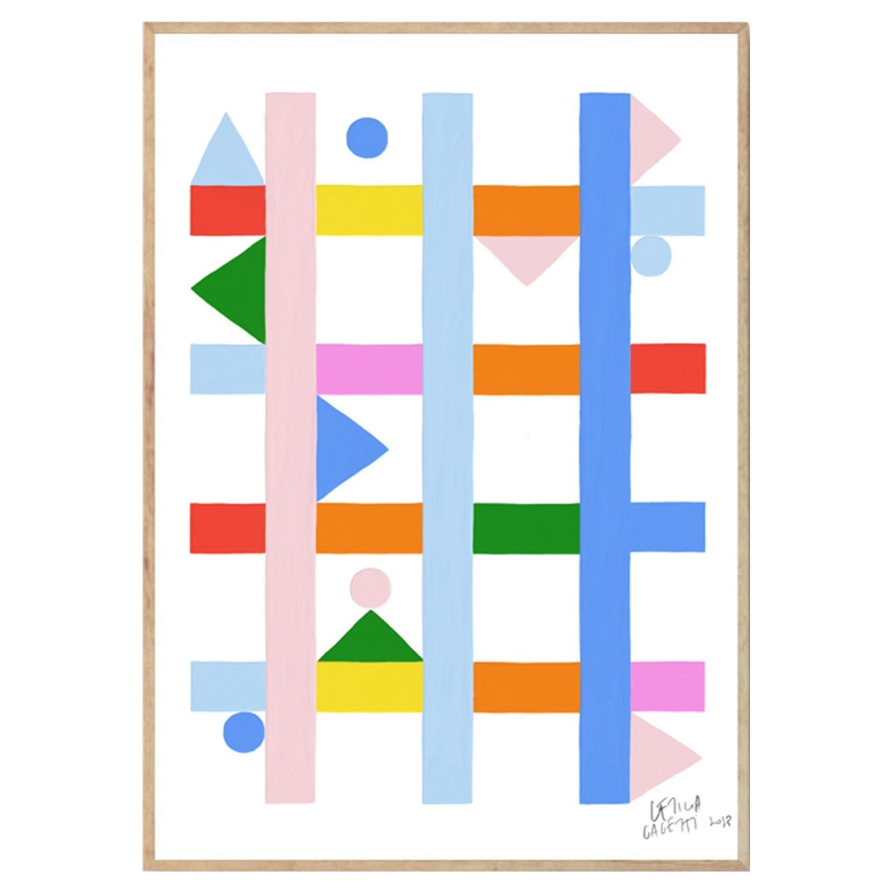 Estudios Geométricos Wall Art Print by Leticia Gagetti #05 - Multiple Sizes For Sale