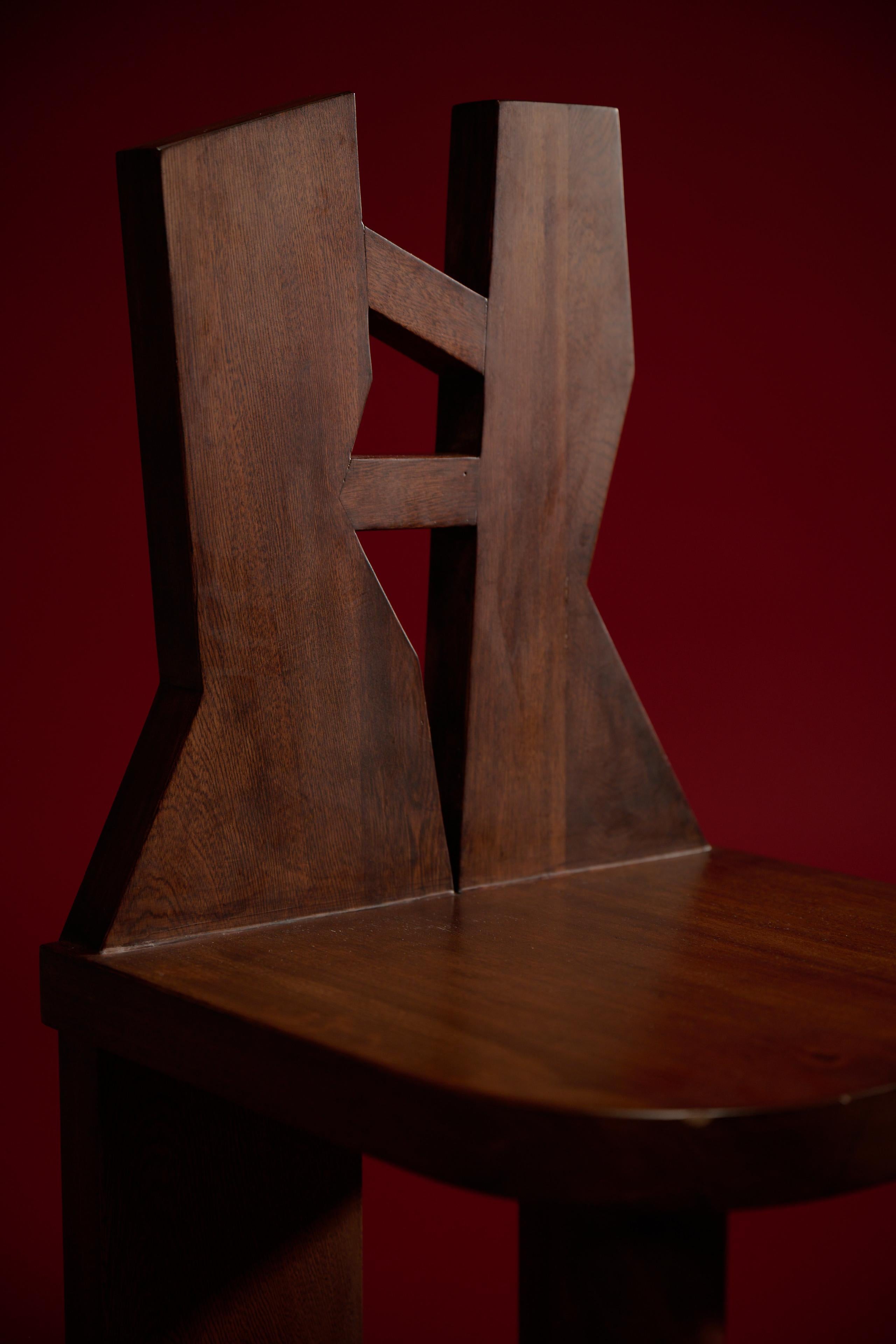 Geometry In Chair Geometry wood chair with cylindrical legs - Atlas Chair I by Marcela ...