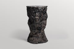 Natural Form, Contemporary Dark Grey Ceramic Side Table by Niclas Wolf