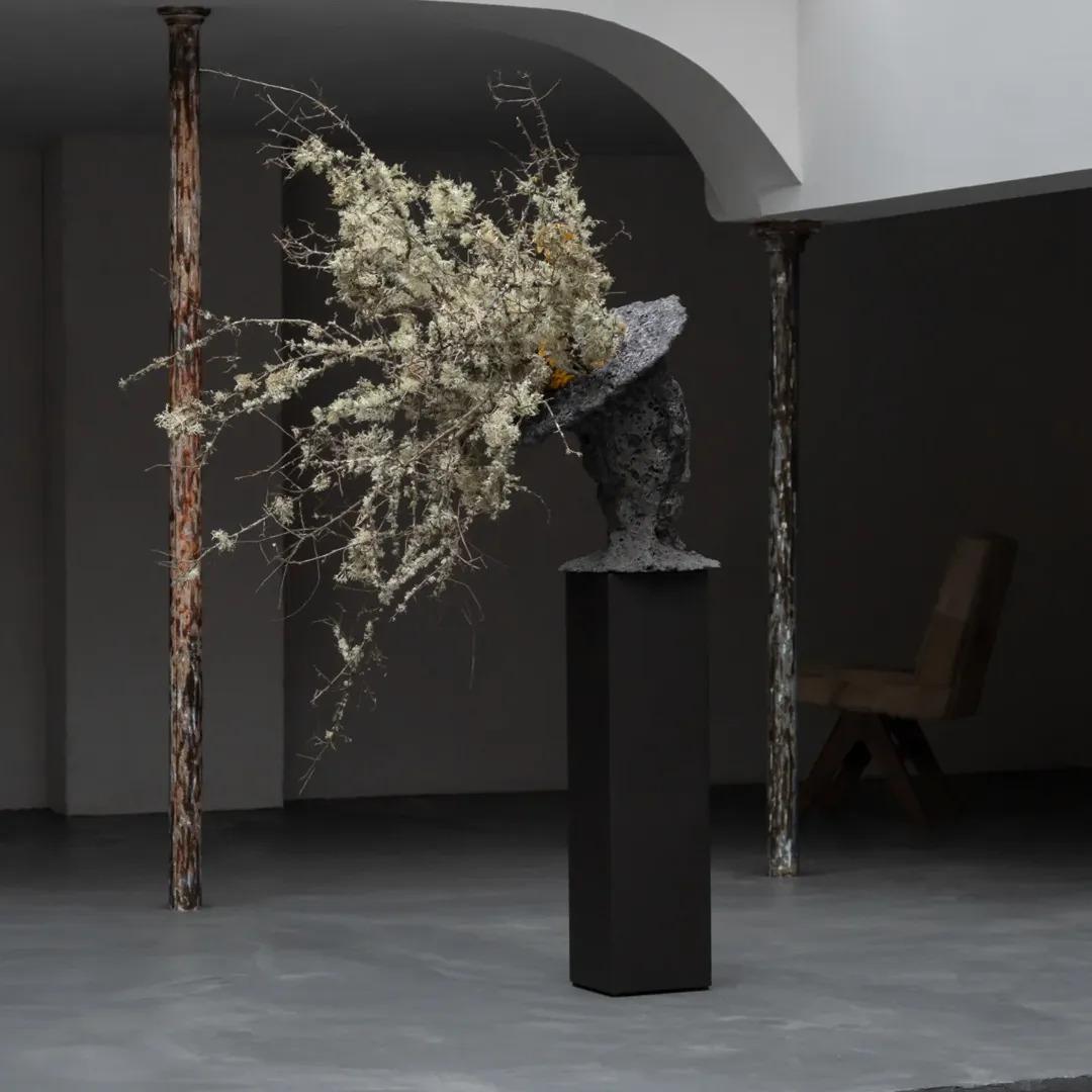 Inspired from Earth’s Origins, Organic Form Clay Sculptural Vase by Niclas Wolf For Sale 2