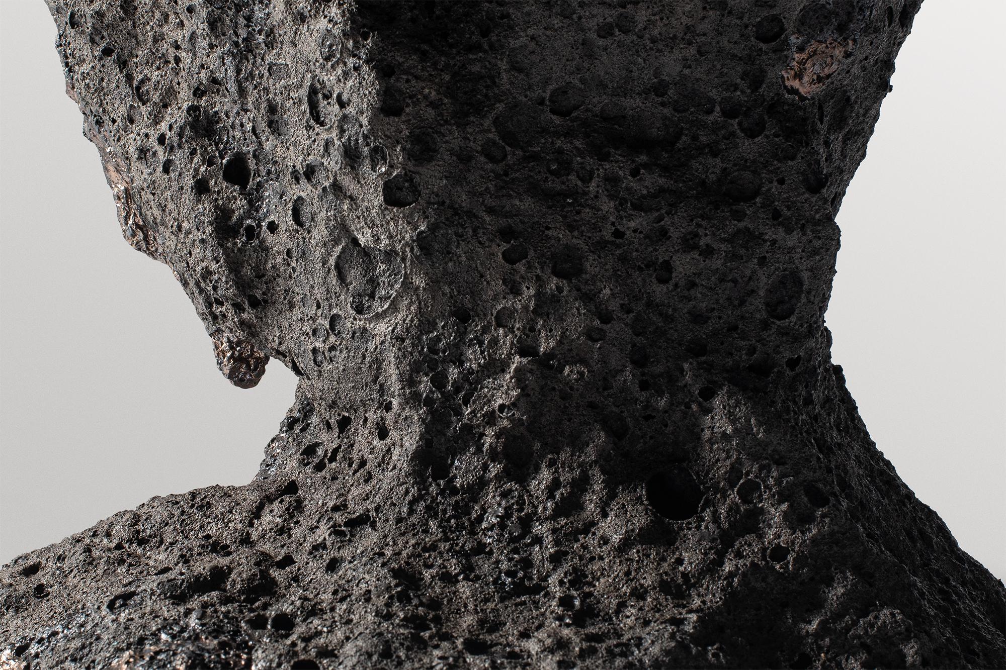 Other Inspired from Earth’s Origins, Organic Form Clay Sculptural Vase by Niclas Wolf For Sale