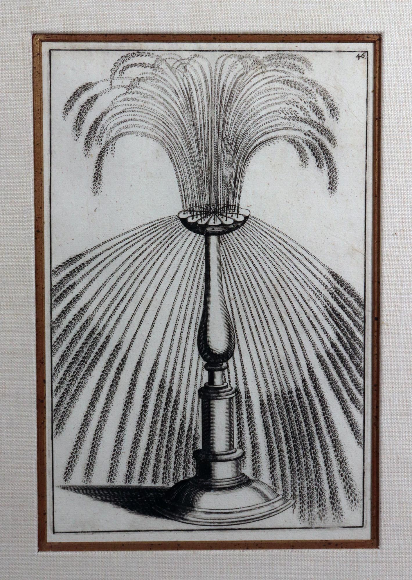 Georg Andreas Bockler’s Engravings of Architectural Fountains for Formal Gardens For Sale 3