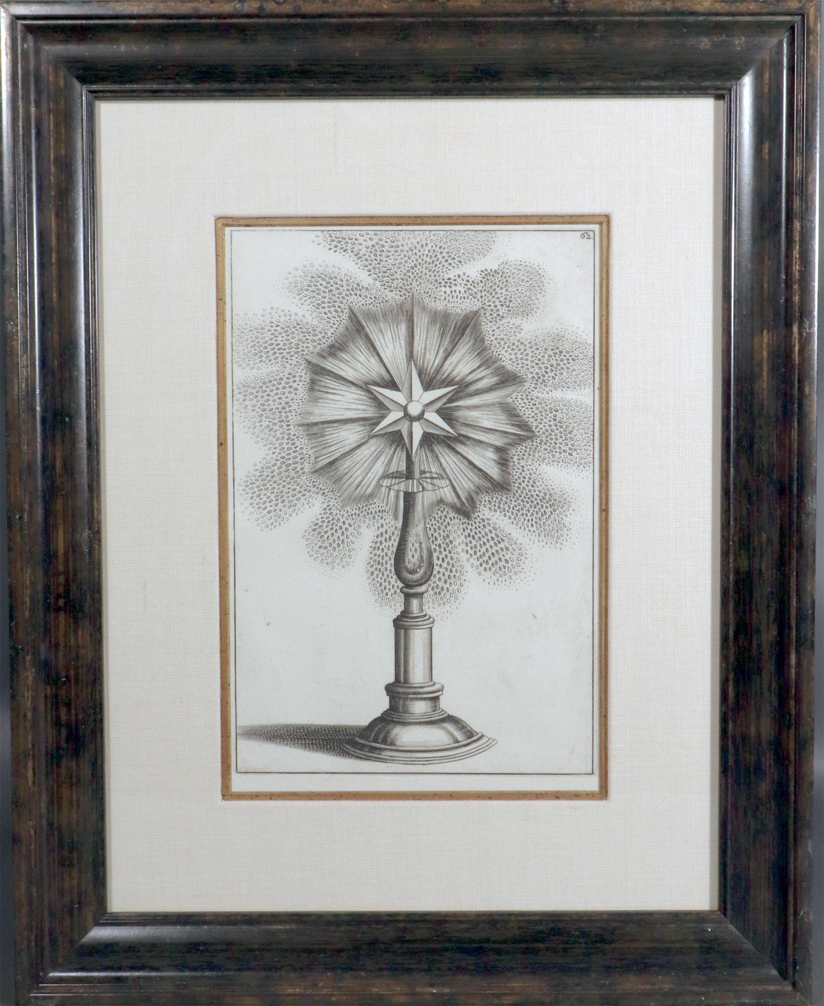 Paper Georg Andreas Bockler’s Engravings of Architectural Fountains for Formal Gardens For Sale