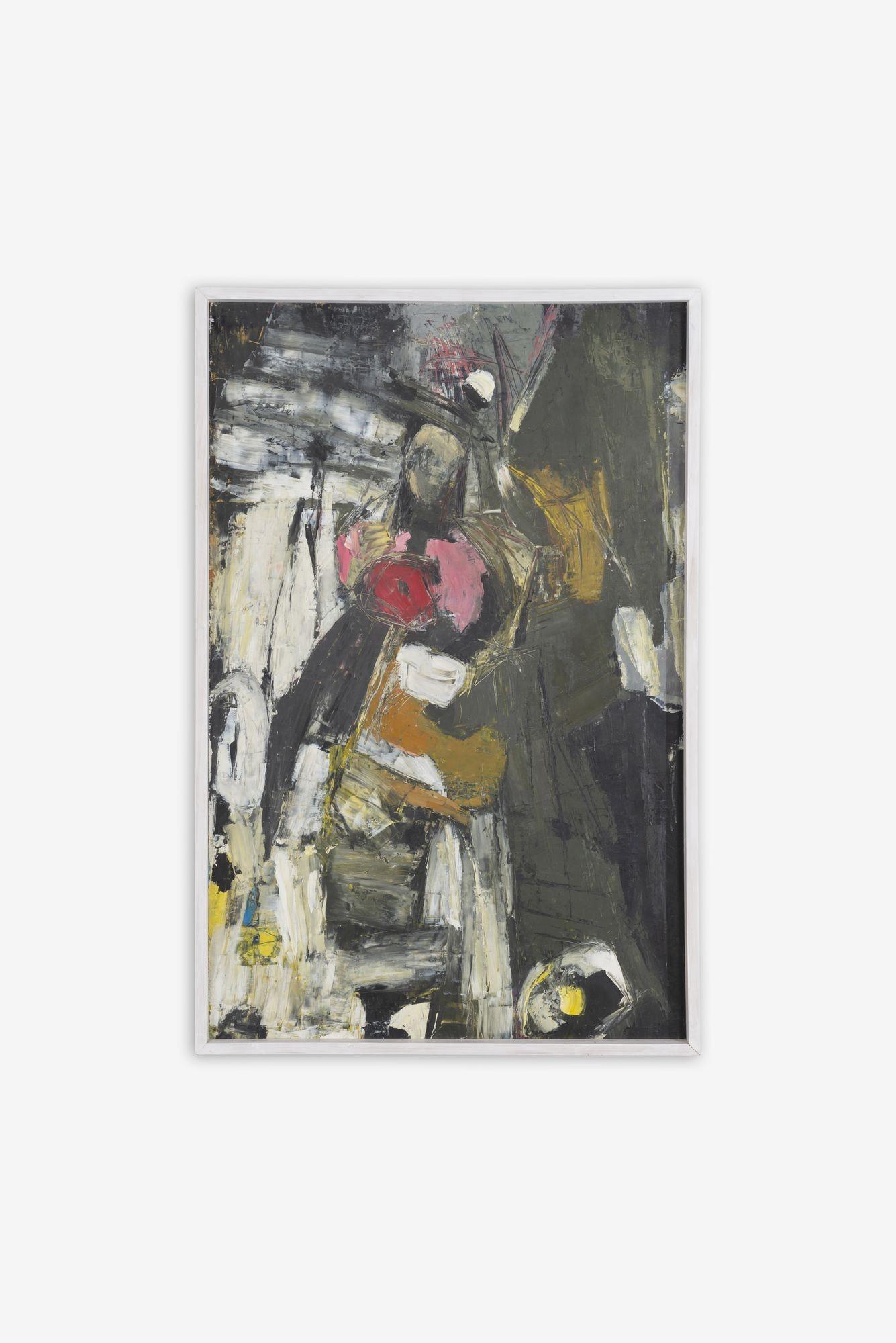 Georg August Stahl Pittura astratta: Composizione (1962-63)
Mezzo: Olio su masonite
Dettagli: Firmato sul fronte dall'artista. L'etichetta sul retro include titolo, data e supporto.
Dimensioni:
Altezza 49
32