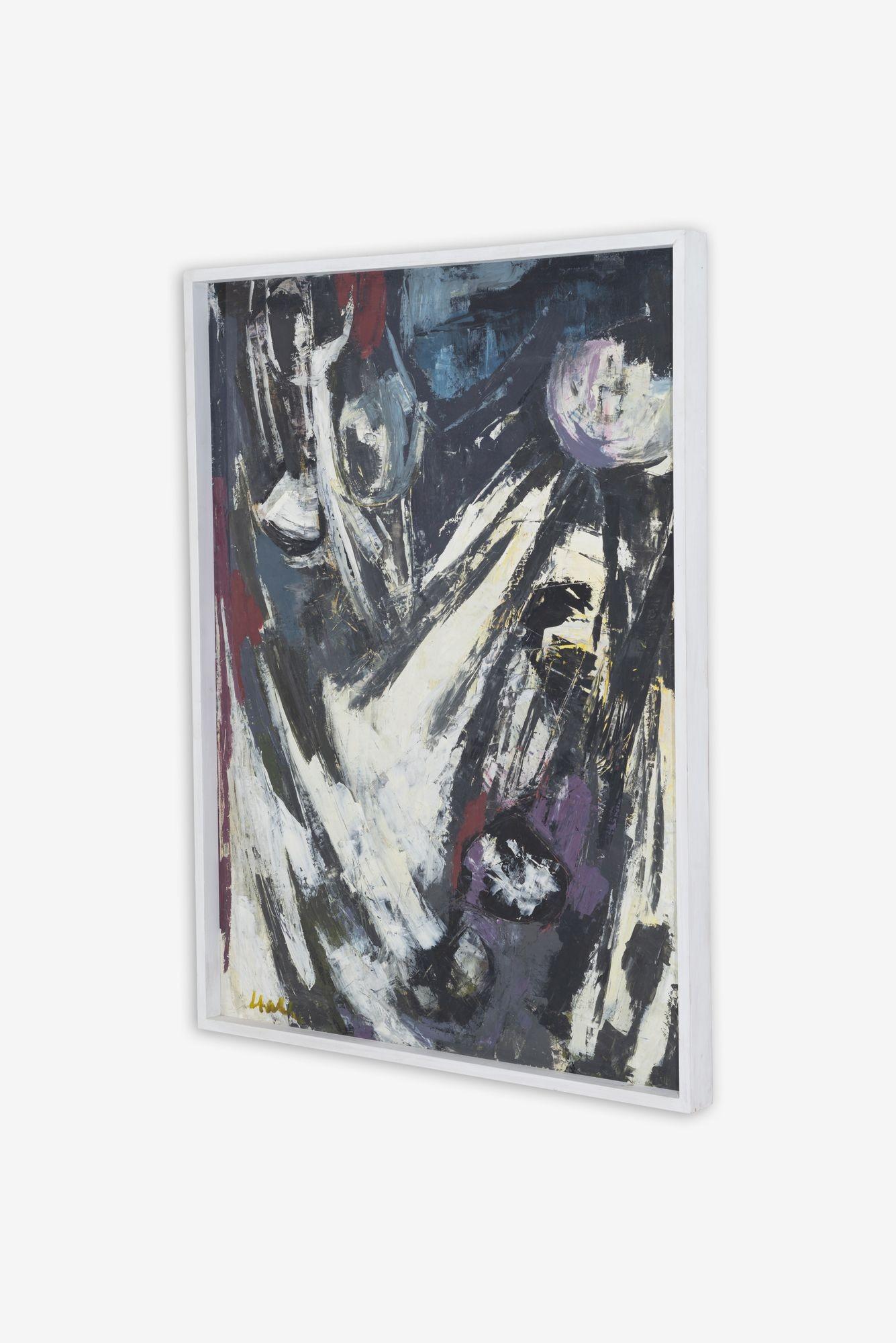 Mid-Century moderno Georg August Stahl Pittura astratta: Composizione (1962-63) in vendita