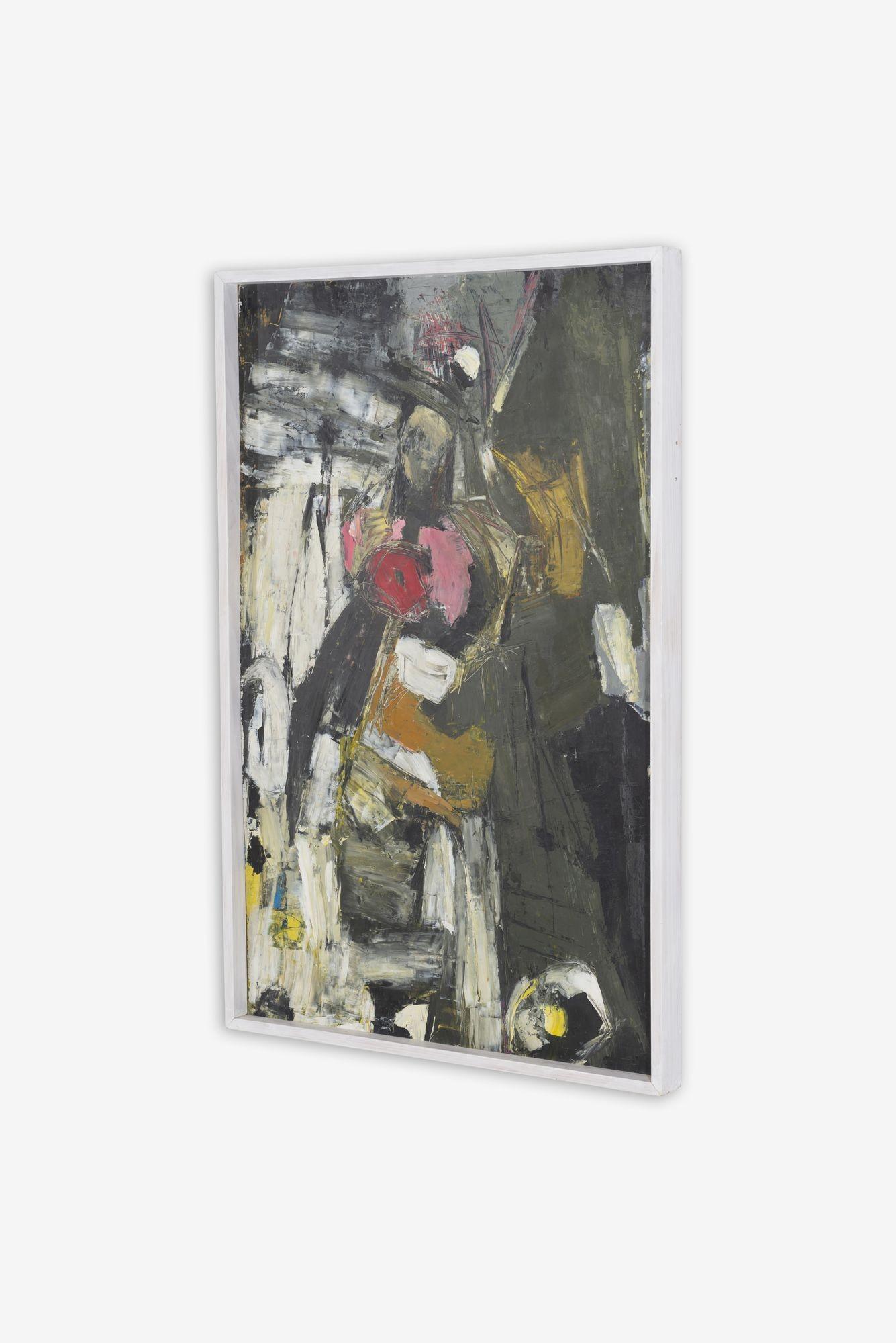 Americano Georg August Stahl Pittura astratta: Composizione (1962-63) in vendita