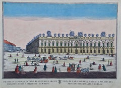 A Hand Colored Engraving Probst View d'optique of the Royal Armory in Berlin
