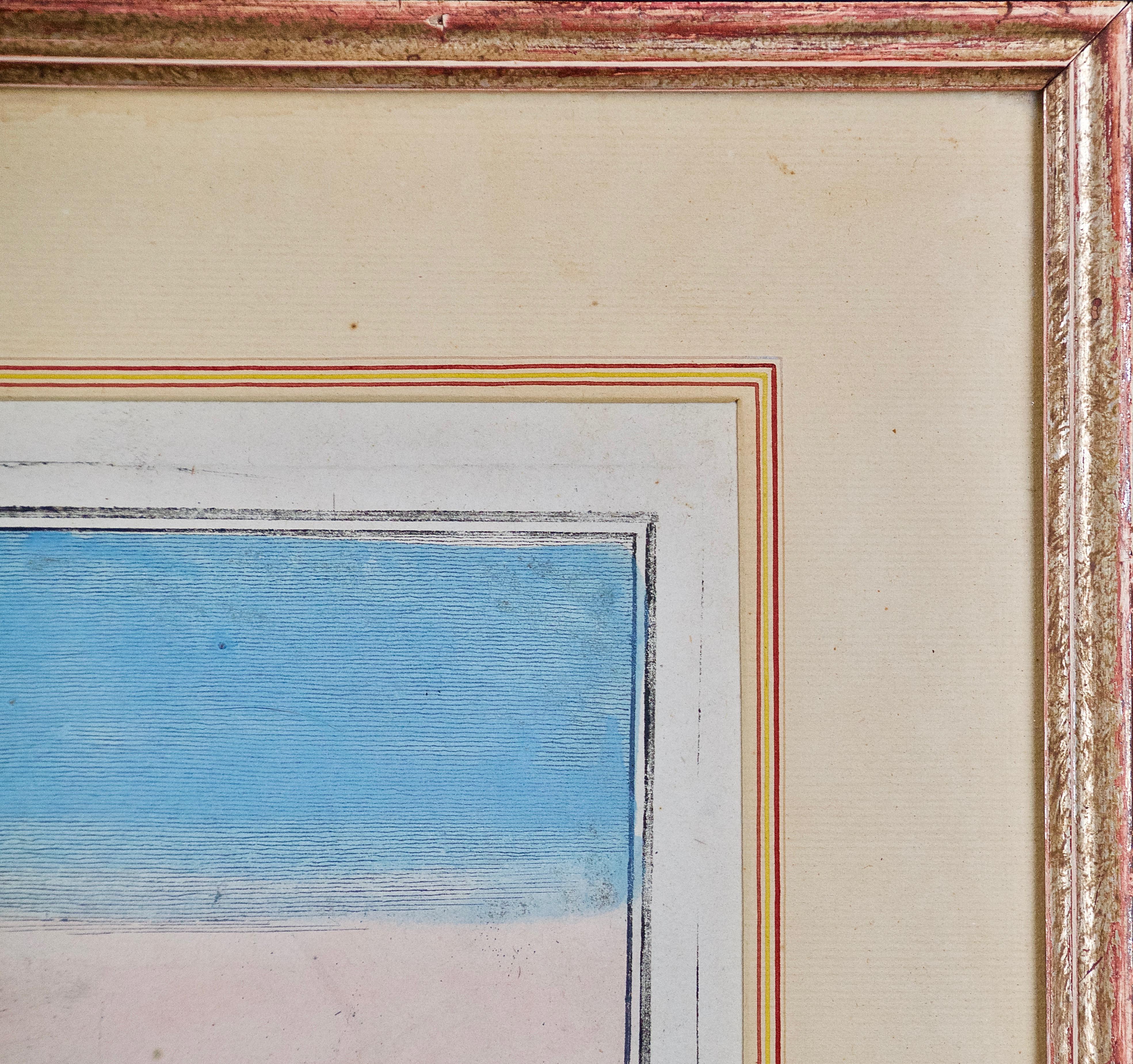 A Pair of Hand Colored Probst Vue d’optique Engravings of Berlin Architecture 9
