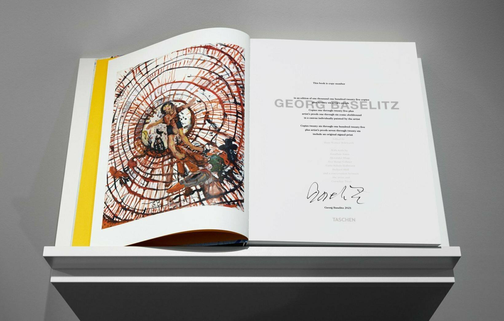 Georg Baselitz, signiertes Buch in limitierter Auflage, XXL-Monogramm im Zustand „Neu“ im Angebot in Los Angeles, CA