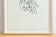 A Hand is Not a Fist (Eine Hand Ist Keine Faust) IX -- Etching by Baselitz