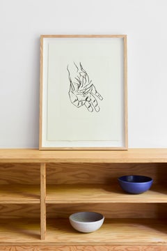 A Hand is Not a Fist (Eine Hand Ist Keine Faust) IX -- Etching by Baselitz