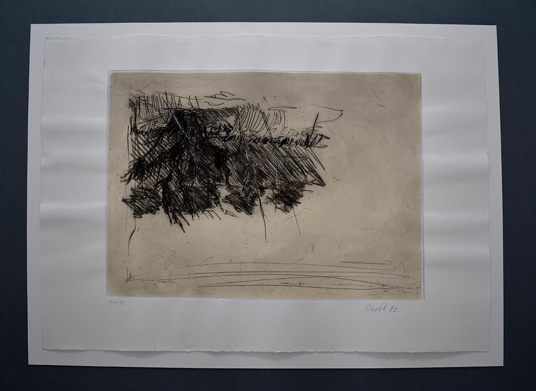 Komposition III, von: Eine Woche – Print von Georg Baselitz