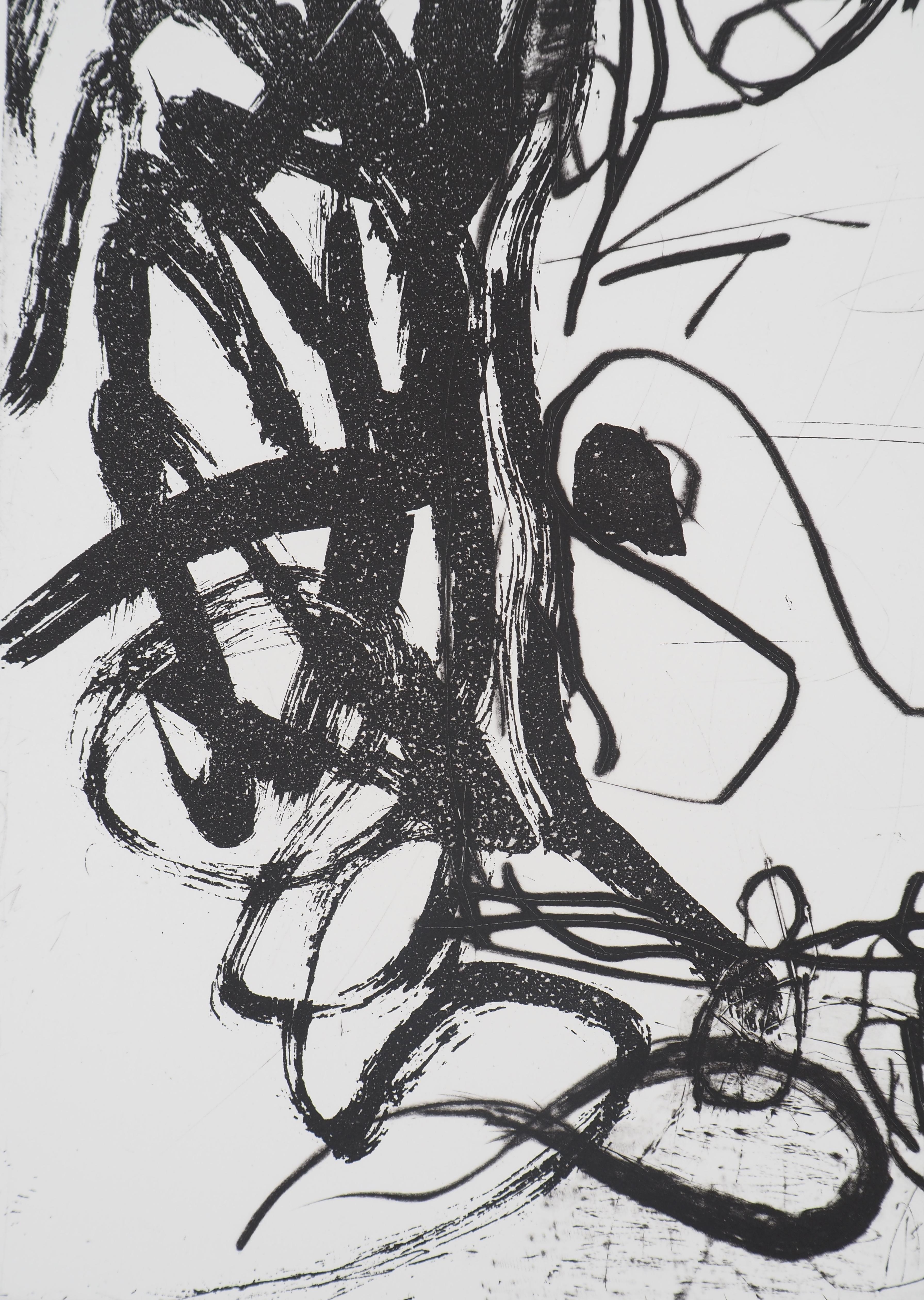 Elke Up Side Down : Tribute to Woman - Original etching For Sale 8