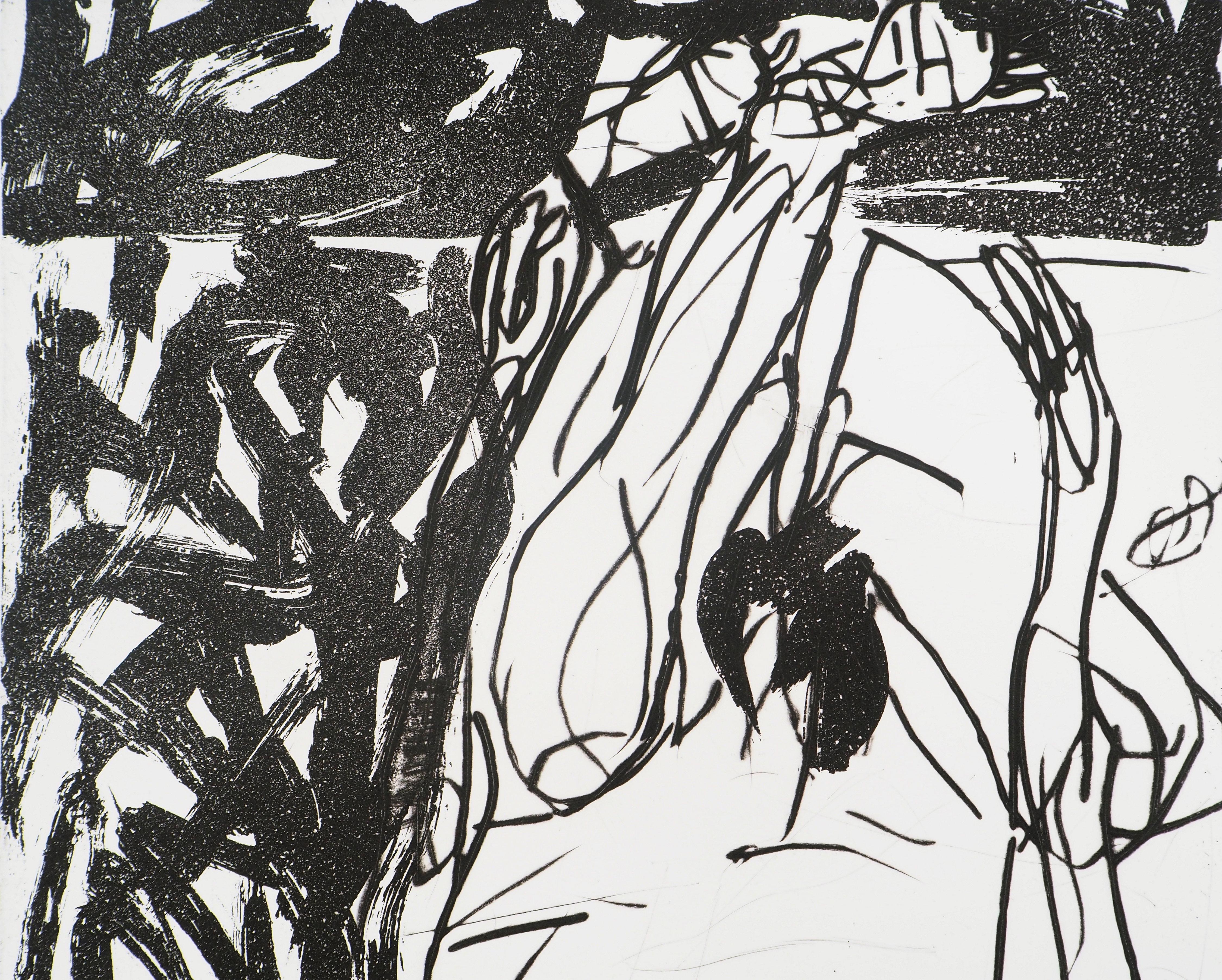 Georg Baselitz (1938)
Elke Up Side Down : Tribute to Woman

Original etching
On Rives vellum 66 x 50 cm (c. 26 x 20 in)
Authenticated with Chalcographie of Louvre Museum blind stamp

Excellent condition