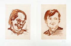 Georg Baselitz - Georg Baselitz (1938) – Doppelporträt Heiner Friedrich und Franz Dahlem – 1971 Georg Baselitz (1938) – Doppelporträt Heiner Friedrich und Franz Dahlem – 1971