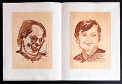 Georg Baselitz (1938) – Doppelporträt Heiner Friedrich und Franz Dahlem – 1971
