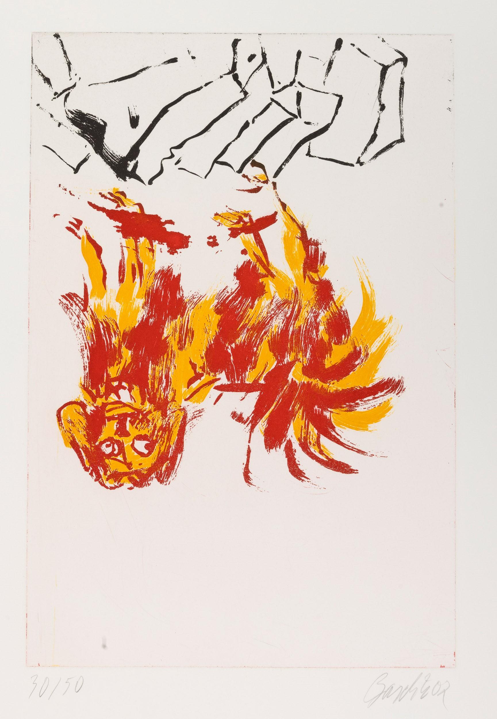 Georg Baselitz (1938) - Tama 2 - Etching and aquatint on paper - 2002 im Angebot 1