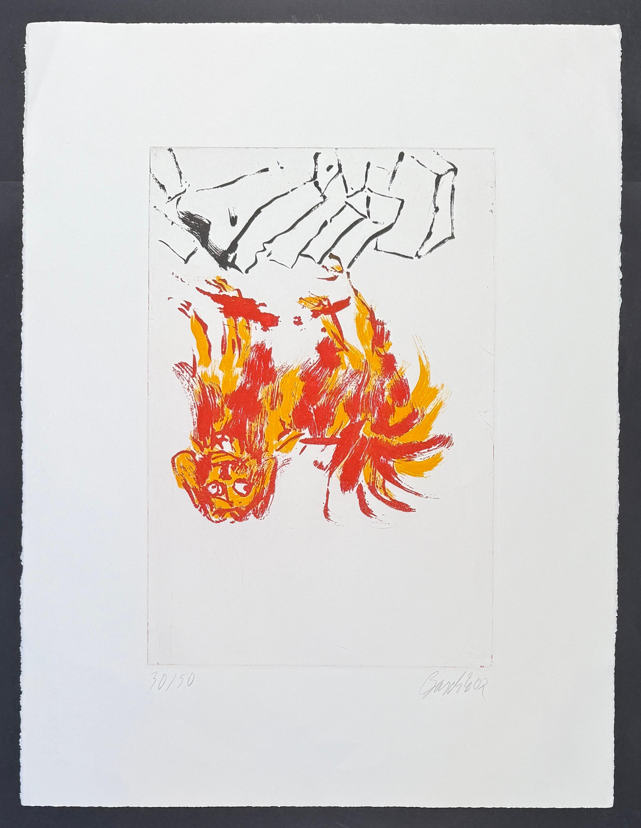 Georg Baselitz (1938) - Tama 2 - Etching and aquatint on paper - 2002 For Sale 1