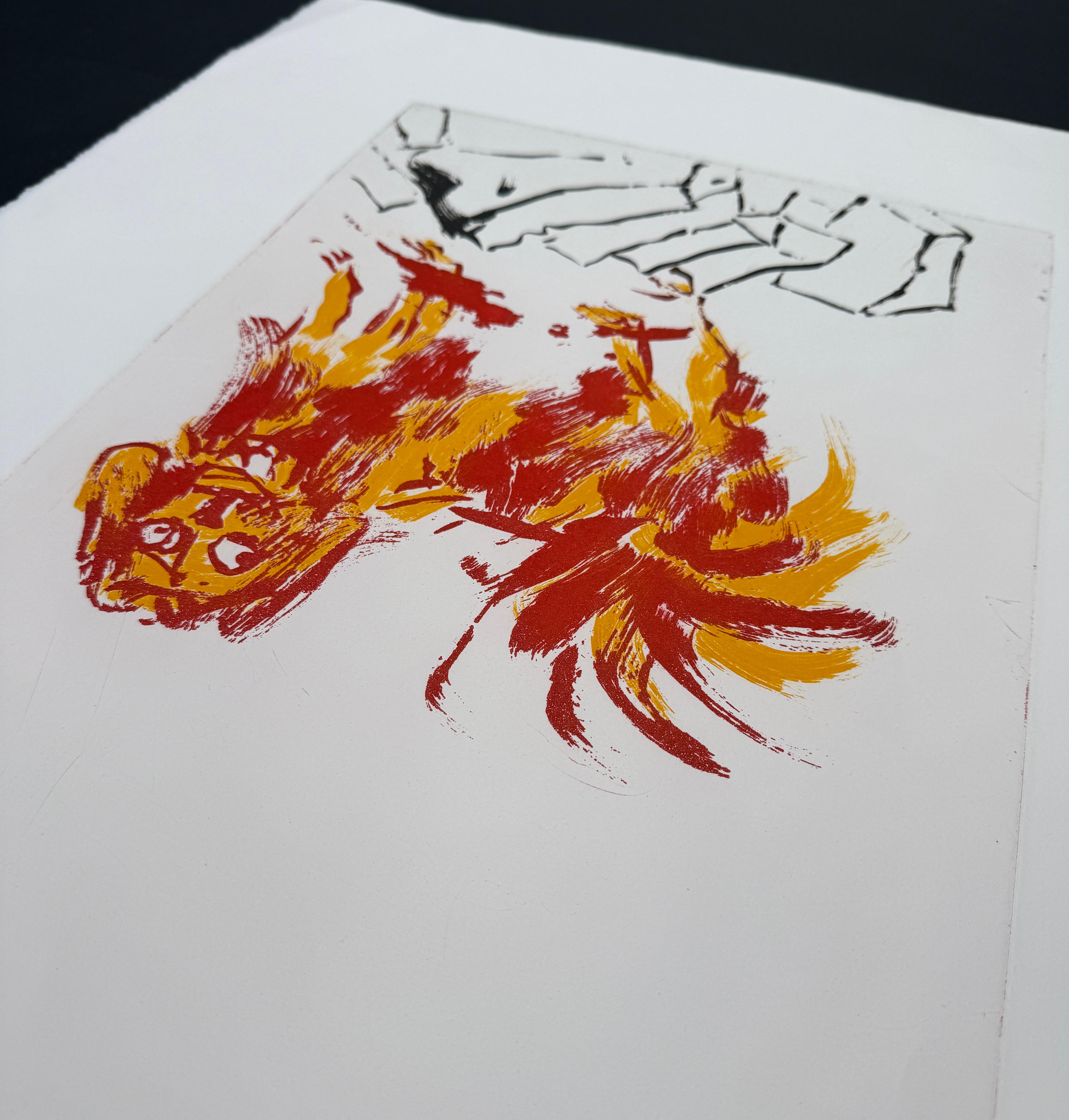 Georg Baselitz (1938) - Tama 2 - Etching and aquatint on paper - 2002 For Sale 3