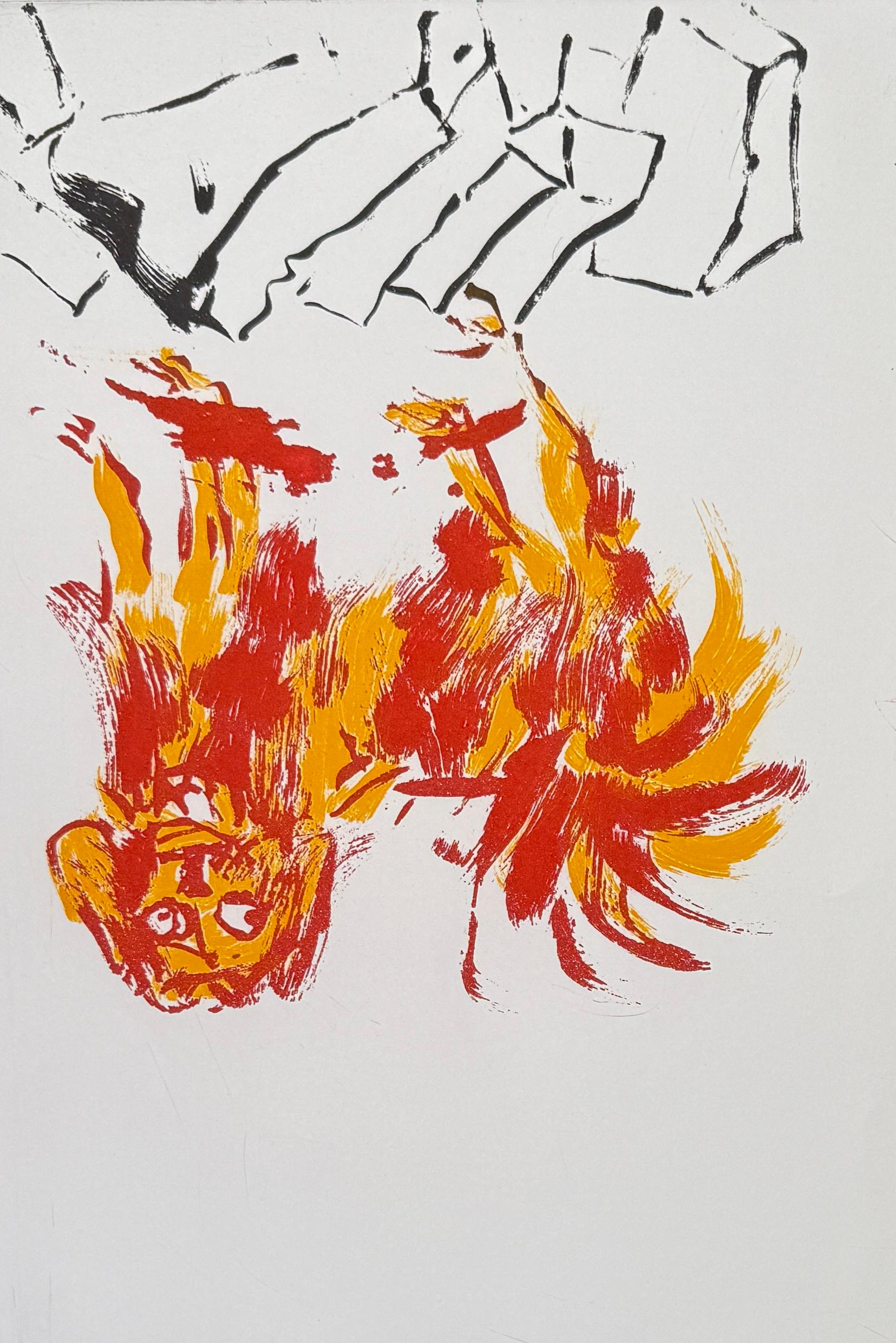 Georg Baselitz (1938) - Tama 2 - Etching and aquatint on paper - 2002 For Sale 2