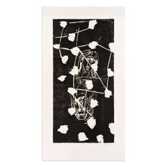 Georg Baselitz, 45 - Agosto: xilografia su carta del 1990, stampa firmata