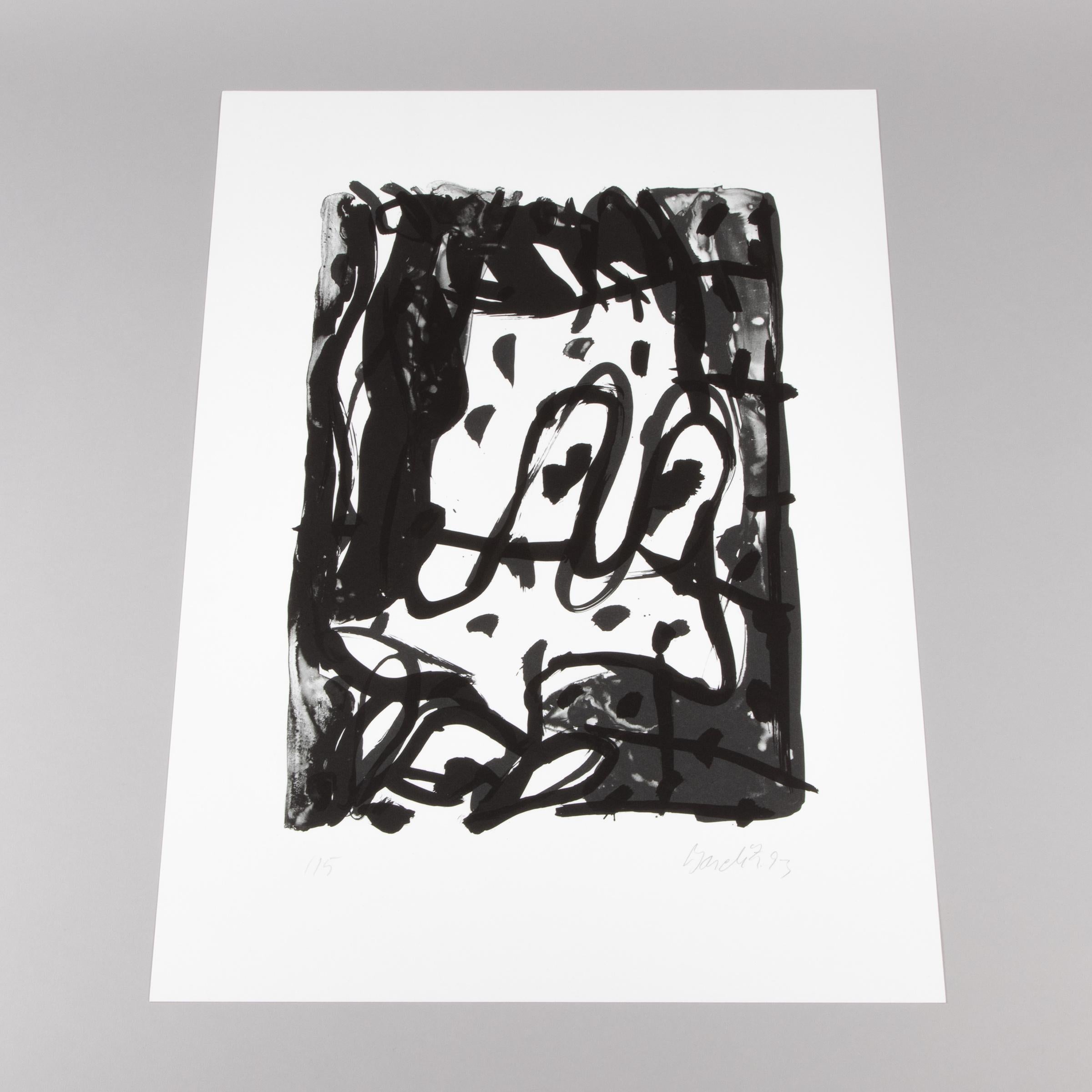Georg Baselitz, Base - Original Lithograph, Signed Print, Neo-Expressionism For Sale 4