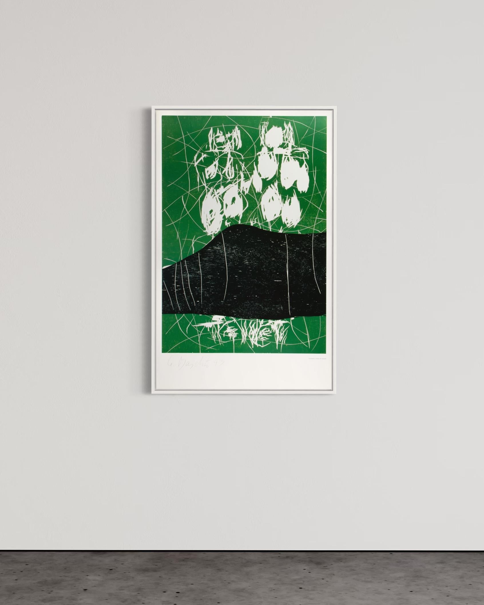 Georg Baselitz, Der Berg – signierter Druck von 1993, Neoexpressionismus im Angebot 3