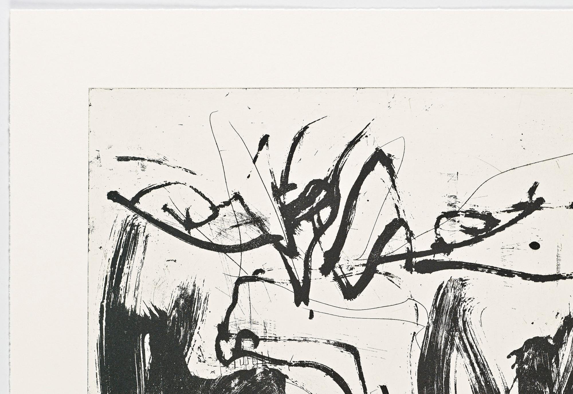 Georg Baselitz, Farewell Bill #4 - Signed Print, Edition of 15, Abstract Art For Sale 1
