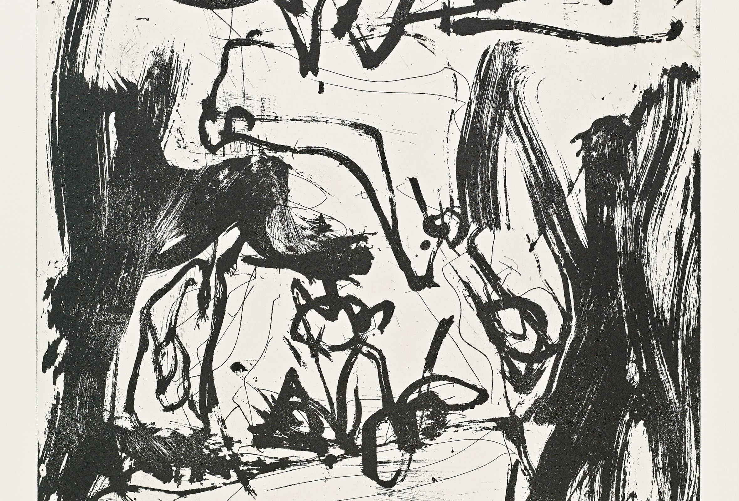 Georg Baselitz, Farewell Bill #4 - Signed Print, Edition of 15, Abstract Art For Sale 2