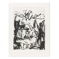 Georg Baselitz, Farewell Bill #4 - Signed Print, Edition of 15, Abstract Art