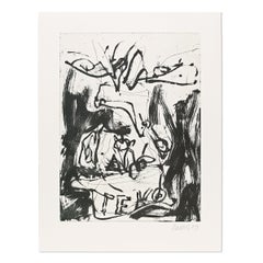 Georg Baselitz, Addio Bill #4 - Stampa firmata, Edizione di 15, Arte astratta