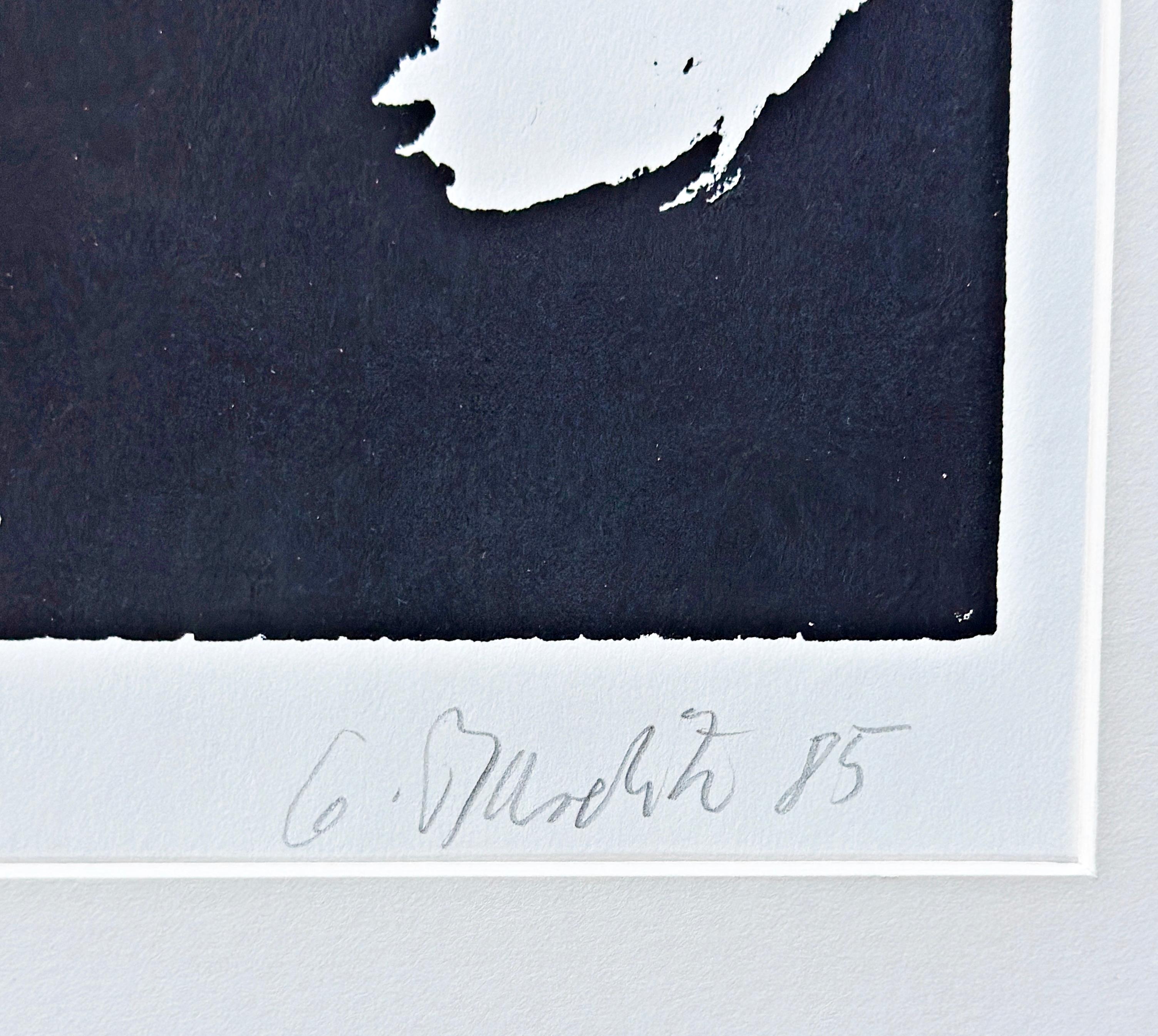 Georg Baselitz Rotes Ohr 1985 Gravure sur bois en couleur limitée et signée à la main Contemporain en vente 4