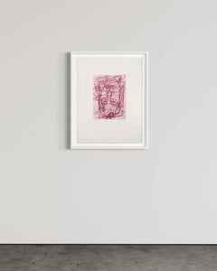 Georg Baselitz, Schwester Rosi III - Signierter Druck, Zeitgenössische Kunst