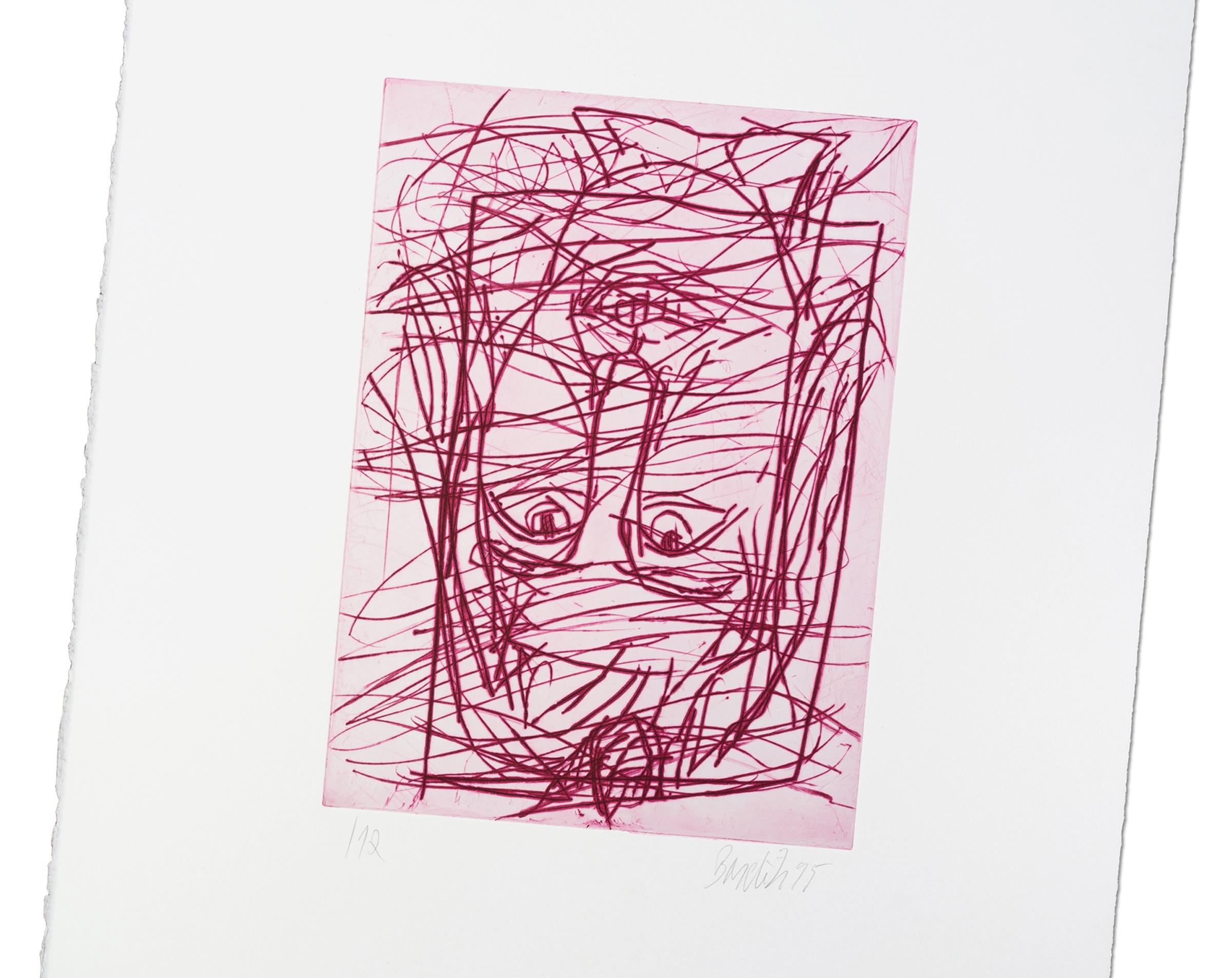 Georg Baselitz, Schwester Rosi III - Impresión firmada, Arte contemporáneo en venta 5