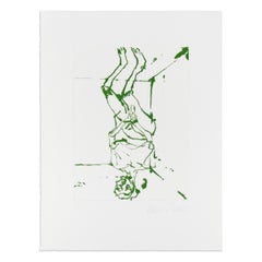 Georg Baselitz, Serpentine (Verde) - Acquaforte originale, stampa firmata
