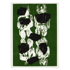 Georg Baselitz, Sieben Steine - Woodcut on Japan, Abstract Art, Signed Print