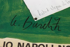 Georg Baselitz, signiertes Ausstellungsplakat, Galleria Lucio Amelio, 1988