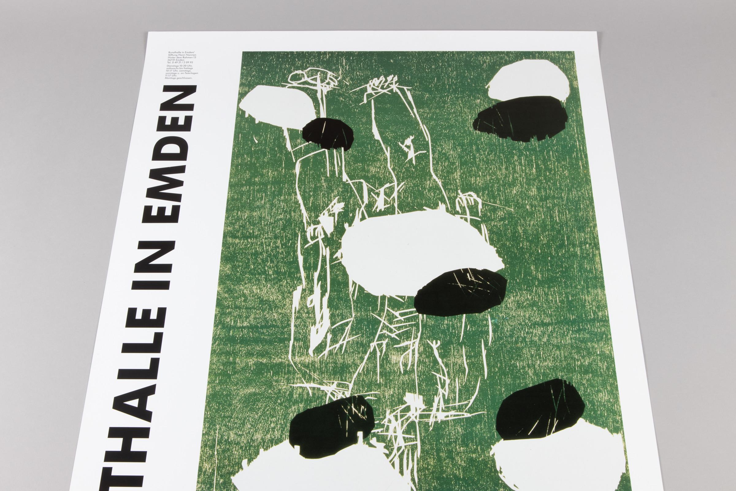 Georg Baselitz, Signed Exhibition Poster, Holzschnitte, Kunsthalle in Emden For Sale 2